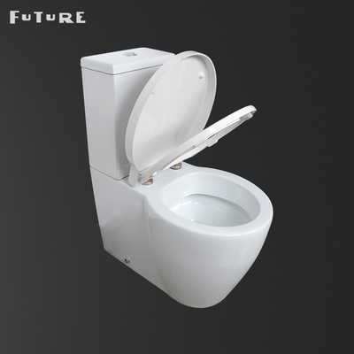 White Closet Coupled Water Closet 3L 6L Dual Flush Toilet ISO900 CE