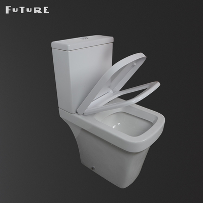 Soft Close Seat Cover P Trap Square 18 Inch High Toilet White