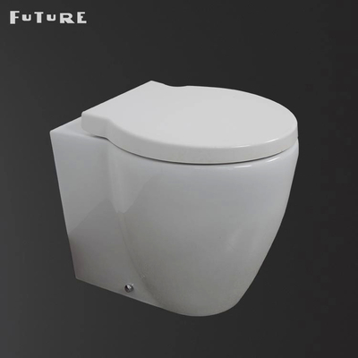 Floor Mounted 610*357*400MM Kembali Ke Dinding Toilet Washdown Flushing