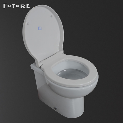 Lantai Lebar 380mm Masa Depan Dipasang Kembali Ke Dinding Wc P Trap One Piece Commode