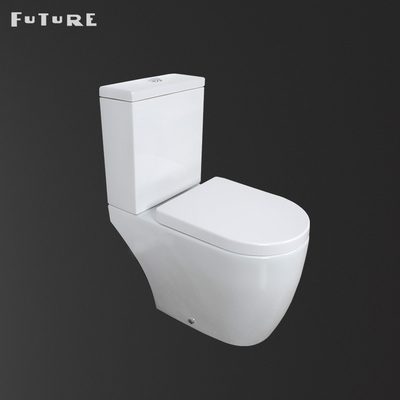 ISO9001 Automatic Closed Coupled Toilet Toilet Keramik Water Closet
