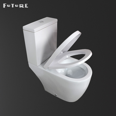 ISO9001 Automatic Closed Coupled Toilet Toilet Keramik Water Closet