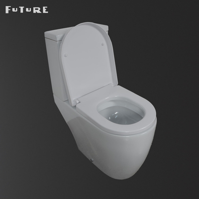 ISO9001 Automatic Closed Coupled Toilet Toilet Keramik Water Closet