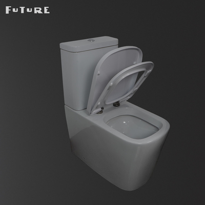 Toilet Kamar Mandi Ganda Tutup Standar Ideal 837mm Tinggi 2 Buah Commode