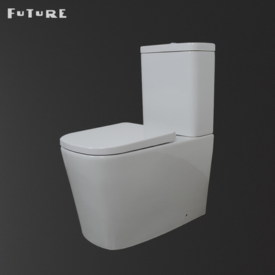 Toilet Kamar Mandi Ganda Tutup Standar Ideal 837mm Tinggi 2 Buah Commode