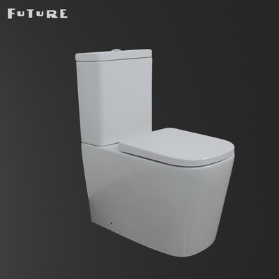Toilet Kamar Mandi Ganda Tutup Standar Ideal 837mm Tinggi 2 Buah Commode