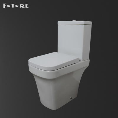 Soft Close Seat Cover P Trap Square 18 Inch High Toilet White