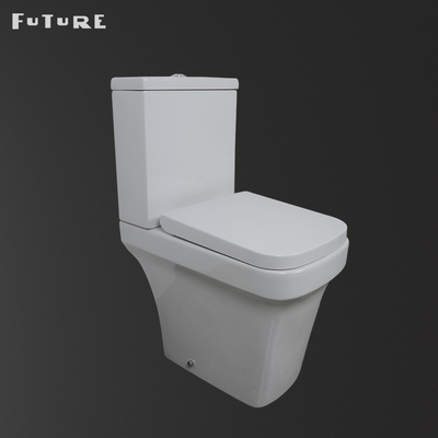 Soft Close Seat Cover P Trap Square 18 Inch High Toilet White