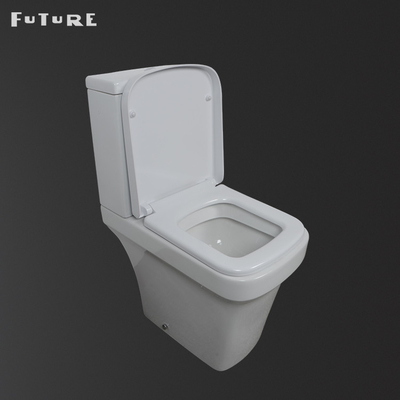 Soft Close Seat Cover P Trap Square 18 Inch High Toilet White