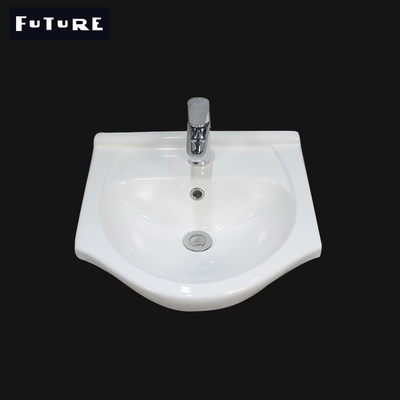 450mm Lubang Tunggal Keramik Wastafel Tangan Kamar Mandi Vanity Basin