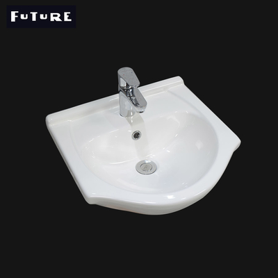 450mm Lubang Tunggal Keramik Wastafel Tangan Kamar Mandi Vanity Basin