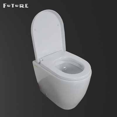 ISO9001 One Piece Smart Toilet Standar Ideal Btw Wc Pan 610*357*400MM