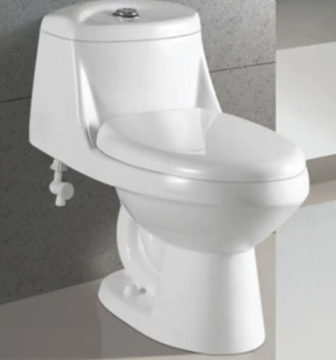 Halus Mengkilap Siphonic One Piece Toilet Siphonic Flushing Toilet Keramik Sanitary Ware