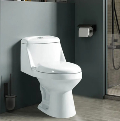 Halus Mengkilap Siphonic One Piece Toilet Siphonic Flushing Toilet Keramik Sanitary Ware