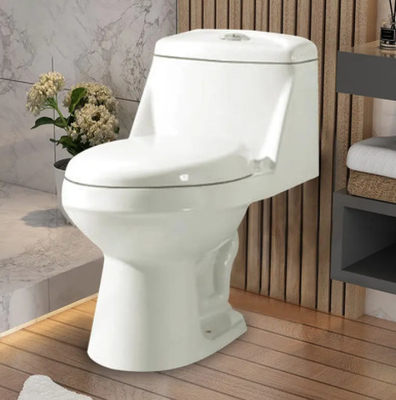 Halus Mengkilap Siphonic One Piece Toilet Siphonic Flushing Toilet Keramik Sanitary Ware