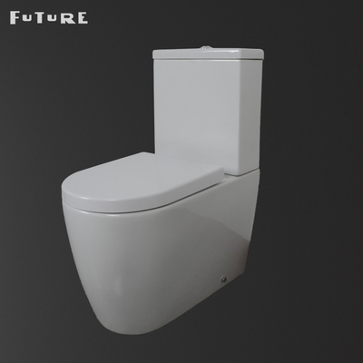 420mm Seat Close Dipasangkan Kamar Mandi Toilet Pan Rimless P Trap Water Closet