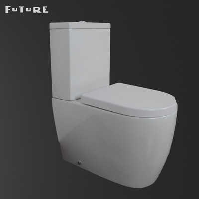 420mm Seat Close Dipasangkan Kamar Mandi Toilet Pan Rimless P Trap Water Closet