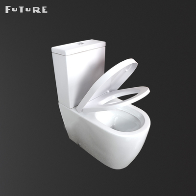 420mm Seat Close Dipasangkan Kamar Mandi Toilet Pan Rimless P Trap Water Closet