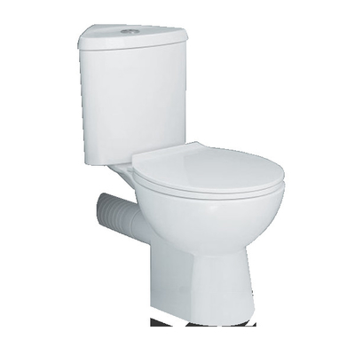 ISO9001 Short Projection Corner Toilet Corner Water Closet Tombol Siram Ganda