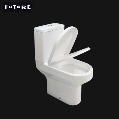 P Perangkap Tutup Gabungan Kenyamanan Tinggi Toilet Dua Bagian WC 610*357*400MM