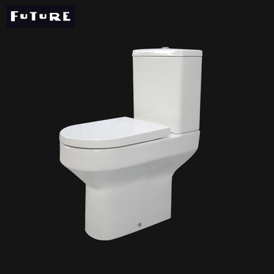 P Perangkap Tutup Gabungan Kenyamanan Tinggi Toilet Dua Bagian WC 610*357*400MM