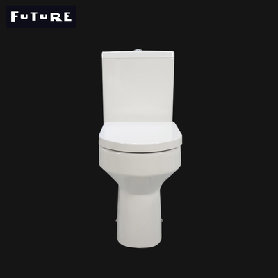 P Perangkap Tutup Gabungan Kenyamanan Tinggi Toilet Dua Bagian WC 610*357*400MM