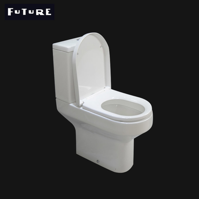 P Perangkap Tutup Gabungan Kenyamanan Tinggi Toilet Dua Bagian WC 610*357*400MM