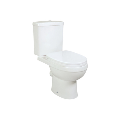 Proyeksi Pendek Glasir Halus Close Coupled Toilet 2 Piece Toilet Washdown Flushing