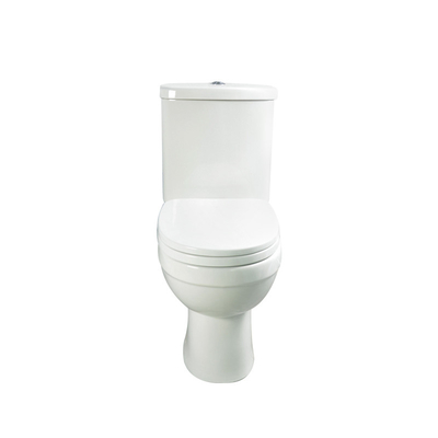 Proyeksi Pendek Glasir Halus Close Coupled Toilet 2 Piece Toilet Washdown Flushing