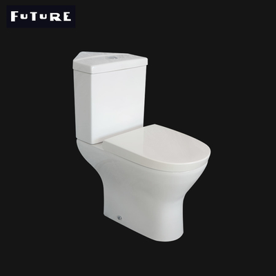 Halus Mengkilap S Trap Dekat Toilet Pojok Terpasang Memanjang 378mm 2 Sepotong WC