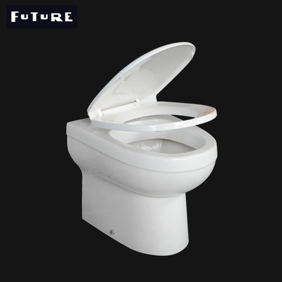 ISO9001 Cyclone Flushing Rimless Back To Wall Toilet Dengan Cistern Tersembunyi