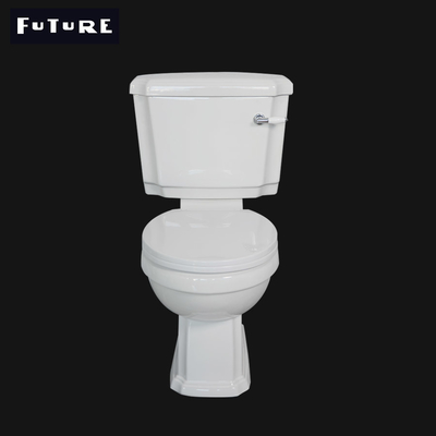 630*350*830mm Tutup Dipasangkan Toilet Wc Double Piece Commode Dengan Perlambatan