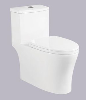 CE Siphonic One Piece Toilet Bowl Tanpa Tangki Penghilang Bau Otomatis