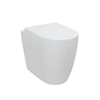 Operasi Otomatis Round Back To Wall Toilet Untuk Ketahanan Aus Kamar Mandi