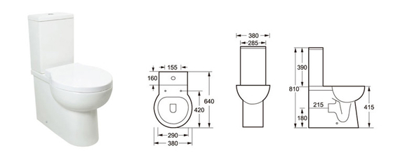 Halus Dinding Dalam Kamar Mandi Toilet Keramik Modern Lemari Air Sertifikat UPC