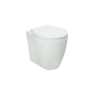 Pembilasan Putih Efisien Kembali Ke Dinding Toilet One Piece Ceramic Toilet 520mm