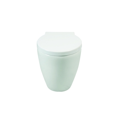Pembilasan Putih Efisien Kembali Ke Dinding Toilet One Piece Ceramic Toilet 520mm