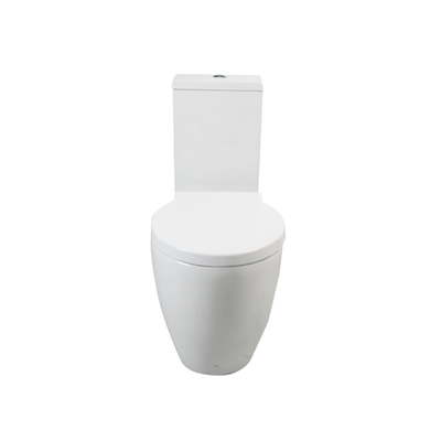 Lantai Berdiri Bantalan Beban Kuat Toilet Dua Sepotong Wc 650 * 380 * 395MM