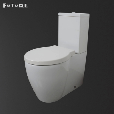 ISO9001 3L 6L Dual Flush Modern Closed Coupled Toilet Ceramic Water Closet Anti Aging
