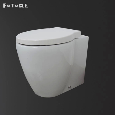 Floor Mounted 610*357*400MM Kembali Ke Dinding Toilet Washdown Flushing
