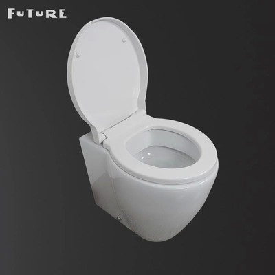 Floor Mounted 610*357*400MM Kembali Ke Dinding Toilet Washdown Flushing
