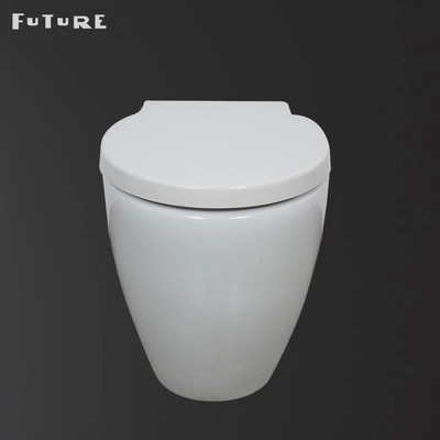 Floor Mounted 610*357*400MM Kembali Ke Dinding Toilet Washdown Flushing