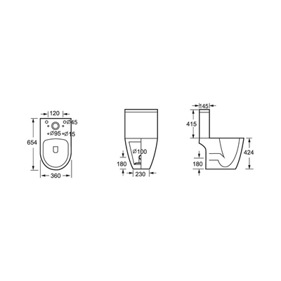 Pengoperasian Otomatis Lemari Air Kamar Mandi WC Dua Bagian Lemari Air Kamar Mandi