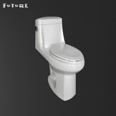CE Auto Operation Siphonic One Piece Toilet Dengan S Trap Round Dual Flush Toilet