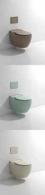 Ketahanan Penuaan Western Wall Mount Toilet Wall Hunging Commode Hemat Ruang