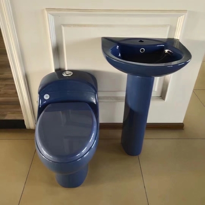 Gaya Eropa S Trap Siphonic One Piece Toilet Kursi Memanjang Anti Bakteri