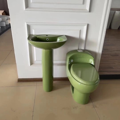 Gaya Eropa S Trap Siphonic One Piece Toilet Kursi Memanjang Anti Bakteri