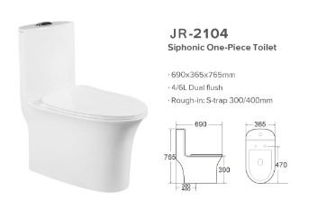 Smooth Glazed Siphon Flush Toilet Floor Mounted ketahanan aus