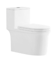 Sistem Siphonic Tahan Noda Deodorisasi Otomatis Mengkilap Halus Toilet