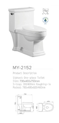 CE Toilet Siphonic Anti Bakteri One Piece Dengan Bahan Keramik Penyiram Ganda